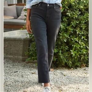 Frank & Eileen CORK Everyday Jean Raw Hem Washed Black Size 28